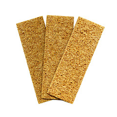 Image showing Three crispbreads