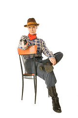 Image showing Sitting cowgirl