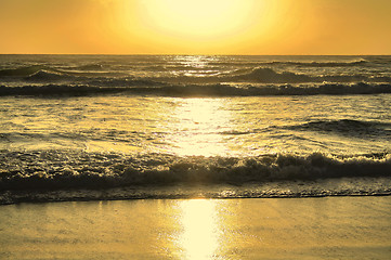 Image showing Sun On Surf Background