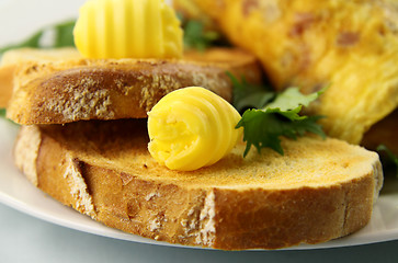 Image showing Butter On Toast