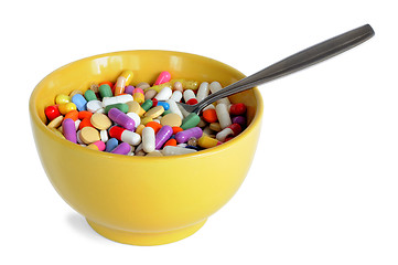 Image showing Bowl with Pills