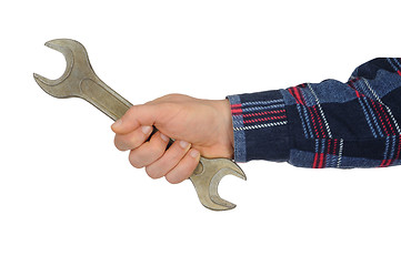 Image showing Hand with Spanner