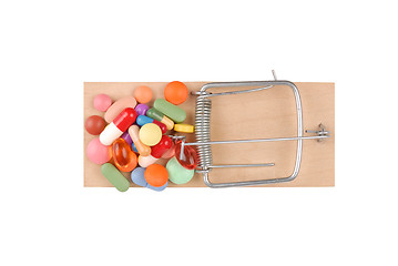 Image showing Mousetrap and Pills