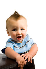 Image showing Baby Boy Portrait Isolated