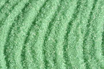 Image showing Green crystals of sea salt