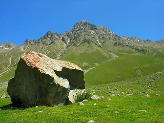 Image showing Fragment of a rock