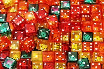 Image showing Colorful dices