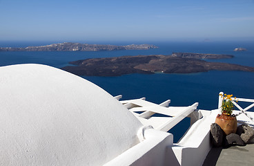 Image showing incredible imerovigli santorini sea view