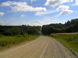 Image showing Estonian road in the countryside