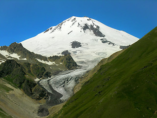 Image showing Snow-covered mountain