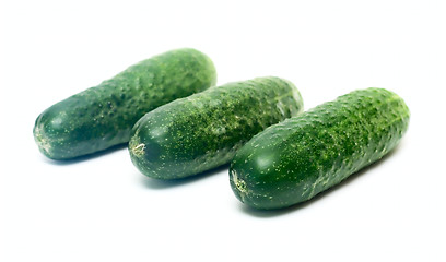 Image showing Cucumber Vegetables isolated on white