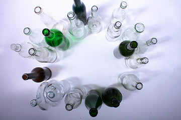 Image showing glass bottles