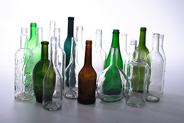 Image showing glass bottles