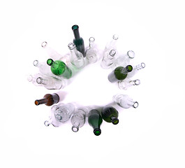 Image showing glass bottles