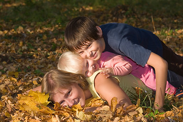 Image showing autumn happiness