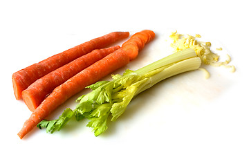 Image showing Celery and Carrots