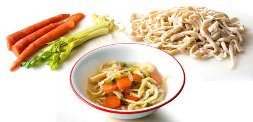 Image showing Homemade Noodle Soup
