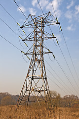 Image showing Power transmission pole