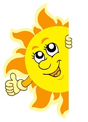 Image showing Lurking Sun with hands