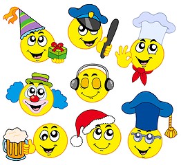 Image showing Various smileys 4