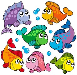 Image showing Various cute fishes collection 2