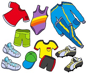 Image showing Sport clothes collection