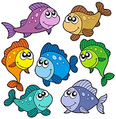 Image showing Various cute fishes collection