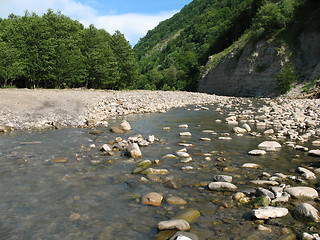 Image showing The mountain river