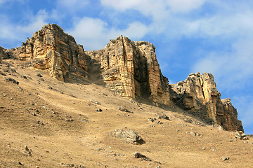 Image showing Yellow rocks