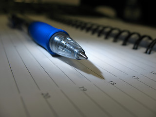 Image showing Blue pen