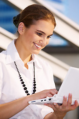 Image showing woman with laptop