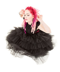 Image showing pink hair girl