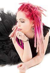 Image showing pink hair girl