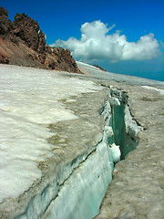 Image showing Glacier in mountains