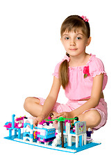 Image showing The girl with meccano 2