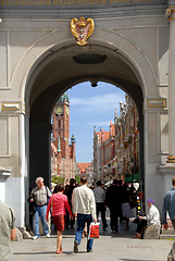 Image showing Golden Gate in Old Town, Gdansk Poland