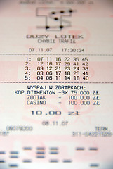 Image showing lottery ticket