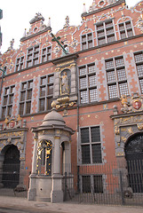 Image showing Detail of house facade in Old Town, Gdansk Poland