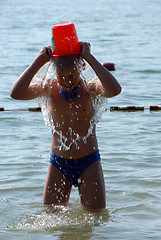 Image showing boy and water