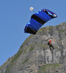 Image showing Base jumping