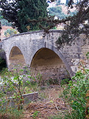 Image showing Stone bridge outside Maroni village. Cyprus