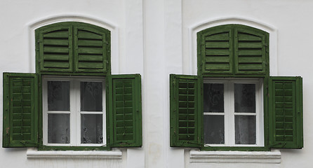 Image showing Traditional windows