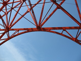 Image showing A unique view of Tokyo Tower