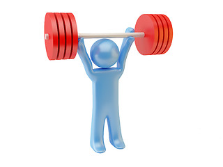 Image showing Weight-lifting