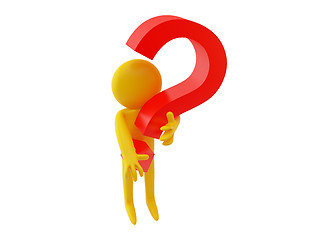 Image showing Person and Question mark