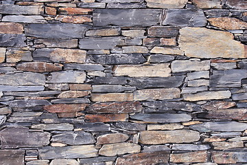 Image showing Closeup of stone wall 