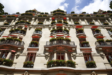 Image showing Beautiful Parisian facade