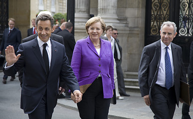 Image showing Sarkozy and Merkel
