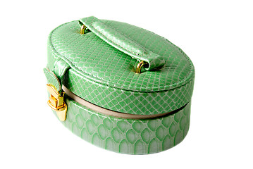 Image showing The green casket