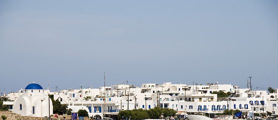 Image showing panoramic view antiparos cyclades island greece